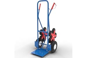 MAXCRAFT Sackkarre Treppenkarre bis 200 kg Treppensackkarre Transportkarre Treppensteiger - 12 Räder