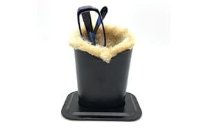 Wommty Eyeglasses Holder with PU Leather Velvet Plush, Protective Eyeglasses Holder Stand Case for Home Office and School