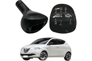 RAEM RICAMBI AUTO Pomello Leva Cambio Nero LANCIA YPSILON 312 2011-2015 Benzina Gas Metano 5 MARCE (POMELLO + LENTE)