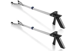 MEDCA Pince de préhension – (lot de 2) – Dispositif de préhension – Pince pliable légère et durable qui étend le bras jusqu'à 81,3 cm, idéale pour l'intérieur et l'extérieur