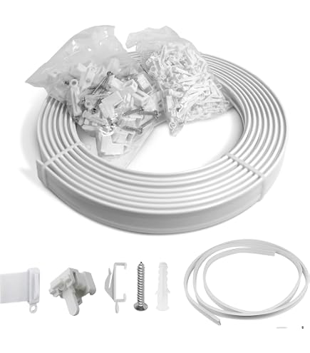 Heavy Duty 4x Silent Gliss Twist & Turn Curtain Track End Stops For Vw Campervan Motorhome White 1051880