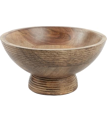 Ciotola In Legno Di Mango Intagliata A Mano Con Coperchio | Commercio Equo E Solidale | Design Artigianale - Foto 8