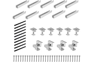 YZDKSMG Solarmodul Halterung 30mm/35mm Solarpanel PV Zubehör für Dach Balkonkraftwerk, 20cm Befestigungsschiene Für Befestigung Solarmodul, Universal PV Anlage Set für Solarmodule Dach