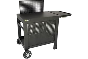 Cook'in garden Carrello da giardino REVA 110 Premium - Montaggio facile - Dimensioni prodotto: L 121 x L 65 x H 110 cm - Nero