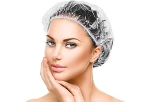 TUPARKA 120 piezas Gorros de Ducha Desechables Plástico para Hogar, Hotel, Spa, Peluquería y Taller