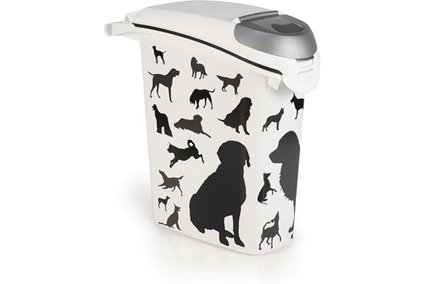 Curver Conteneur à Croquettes Empilable Silhouette pour Chien 10 kg