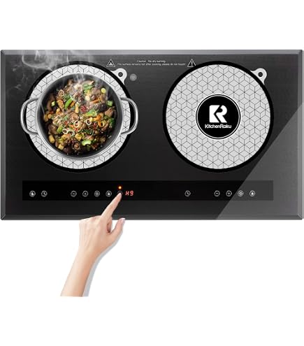 Lot 5 Tapis De Cuisson Silicone Induction – 22 Cm, 24 Cm, 35x25 Cm – Résistant 240°C, Antidérapant, Protection Plaque & Table