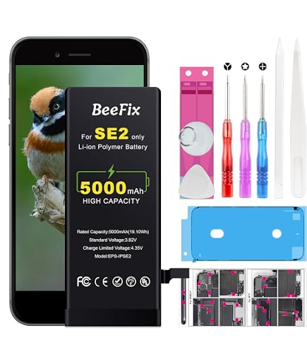MH Batteria Di Ricambio Per IPhone SE 2016 (APN 616-00107) 1624mAh Con Kit Attrezzi, Nuova