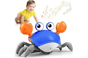 GOLMUD Krabbe Baby Spielzeug ab 1 2 Jahr Junge Mädchen,Spielzeug ab 6 12 Monate Mädchen Junge Krabbelnde Krabbe Geschenke Für Kinder Spiele ab 1-3 Jahren Lernspielzeug für Kinder Tummy Time Toys