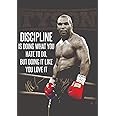 Tallenge - Mike Tyson - Discipline Is Doing What You Hate To Do - Small Poster Paper (12 x 12 inches) - Multicolour.