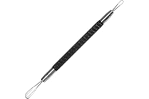 K-Pro Comedoni Estrattore - Rimozione Punti Neri - Elimina Comedone Naso & Faccia, n Acciaio inossidabile (Nero)