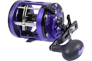 Sougayilang Trolling Reel, Smooth Powerful Boat Fishing Ocean Reel, Saltwater Level Wind Reels for Catfish, Musky, Sea Bass, Salmon