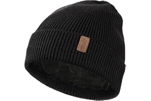 Wmcaps Beanie Mütze, Herren Winter Warme Unisex Wintermütze Strickmütze Dehnbare Weiche Wollmütze mit Bündchen und Dickem Warmem Futter Geschenk für Freundin männer Frauen