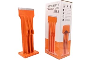 ARROWS UK FM9LS 9” Manual Log Splitter - Base Mounted Firewood & Kindling Splitter - Lightweight, Portable, and Safe for Efficient & Precise Wood Splitting - No Power Required - Perfect for Gardening and DIY