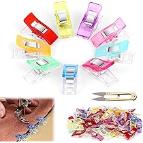 50 Clip Per Cucito Multifunzionali - Clip Per Tessuto, Fai-Da-Te, 9 Colori - Sostitutive Spilli - Foto 9