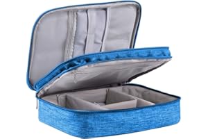 LIVACASA Bolsa de Viaje Cable Organizador Estuche para Eléctricas Accesesorios Impermeable Portatíl para Cables Cargador Bolsillo