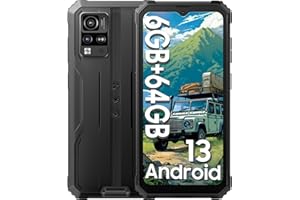 Blackview BV4800 (6GB+64GB) Outdoor Handy Ohne Vertrag, Android 13 Outdoor Smartphone Günstig 6.56 HD+ Dot Display 13MP+5MP Kamera, Baustellenhandy mit 5180mAh Akku, IP68&IP69K/GPS/NFC/Fingerabdruck