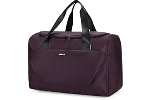 ECOHUB Easyjet Bagaż podręczny 45x36x20 Torba podróżna pod siedzeniem Torba na bagaż podręczny PET z recyklingu Eco Friendly Torba weekendowa Torba do szpitala Torba dla kobiet i mężczyzn,Plommonröd