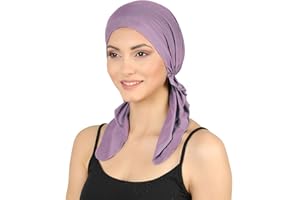 DERESINA HEADWEAR Deresina Bandana Pre-Annodato in Cotone e bambù per la Perdita dei Capelli, la Chemioterapia,Bandana per oncologia
