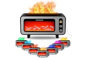 ACEMALL Diffusore di Oli Essenziali 200ml Diffusore di Oli Essenziali Diffusore di Aromi con Luce a Effetto, Spegnimento Automatico, per la decorazione domestica della spa della camera da letto, Silenzioso