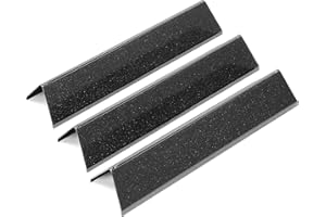 Denmay 7635 Barras de Porcelana esmaltadas para Barbacoa de Gas Weber Spirit 200 (con Botones Frontales), Spirit E210 S210 E220 S220 Barras aromáticas Flavourizer Bars (38,9 cm x 8,9 cm x 6,4 cm)