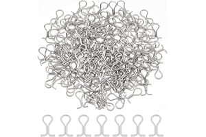 SUPERFINDINGS 200Pcs Yeux de Plomb Oeil de pêche argenté Oeillets pour Anneaux de pêche en Laiton Oeillet pour leurres de pêche DIY Oeillet de pêche argenté pour moules à Poids Accessoires de pêche