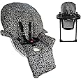 My Babiie MBHC8 Premium Highchair Seat Cover Only with 5-Point Harness - Padded PVC Seat Cover, Easy Clean, Seat Cushion Compatible with My Babiie MBHC8 - Black Leopard