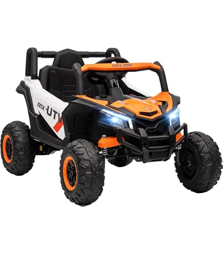 Coche Eléctrico Feber Buggy 12V – Dos Plazas Con Asientos Ajustables – Luces Xenón Simuladas – Velocidad Máxima 5 Km/h – Batería Y Cargador Incluidos – Para Niños De 3 A 8 Años