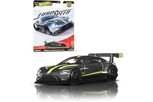Hot Wheels Car Culture Premium 1:64 Skala Die-Cast Zabawka Aston Martin Vantage GTE z oponami Real Riders i metalowym nadwoziem i podwoziem, Eurospeed, JBK76