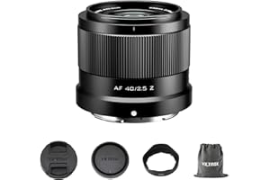 VILTROX Obiettivo AF 40mm F2.5 f/2.5 per attacco Nikon Z, obiettivo grandangolare full-frame messa a fuoco automatica compatibile con fotocamere Nikon Z-Mount Z5 Z50 Z6 Z7 Z7II ZFC Z30 Z9 Z8 ZF Z6II