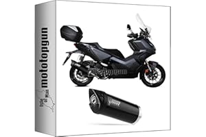 mivv auspuff zugelassen mover stahl schwarz kompatibel mit honda adv 350 2022 mototopgun