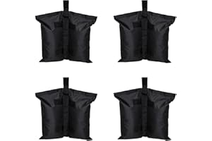 KKSTY Pack of 4 Gazebo Tent Sand Bags,Canopy Weights Bags Tent Fixed Sandbag Weights for Canopy Tent Outdoor Umbrella Outdoor Instant Canopies (4)