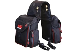 TrailMax 500 Series Isolierte & gepolsterte Rückensatteltaschen für Trail Riding; gepolsterte & isolierte Satteltaschen für Pferde; gepolsterte & isolierte Trail-Taschen für Pferde