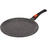Kamberg Crepe pan 32 cm, removable handle, cast aluminium, non-stick stone coating, all fires, including induction, PFOA free