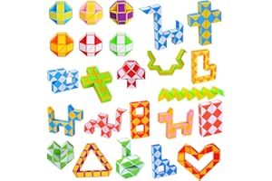 Ainiv 24Pz Mini Cubo di Serpente Giocattolo, Gadget Compleanno Bambini, 24 Blocchi Giocattolo Twist Cubo Puzzle, per Festa Compleanno Regalini Bambini Invitati Idea, Colore Casuale