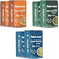 Green Gainz Roasted Edamame Assorted (Sea Salt, Masala,Cheese) (6 packs - 100gm Each) | 100% Veg High Protein Snack | No Added Sugar | Non-GMO | Rich in Fiber | No Gluten