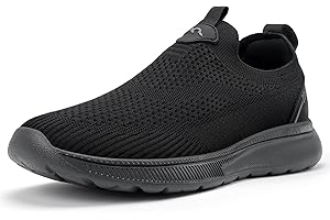 ODCKOI Chaussures de Course Homme Slip on Baskets sans Lacets Baskets Fitness Running Chaussures de Respirante Sport Chaussures