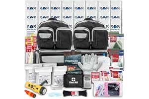 Emergency Zone Urban Survival Bug out Bag - 4 Person | Bugout Backpack Survival Kit w/Emergency Food Supply, Survival Gear and Supplies for Disasters