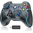 EasySMX Wireless 2.4g Game Controller Support PC (Windows XP/7/8/8.1/10) and PS3, Android, Vista, TV Box Portable Gaming Joystick Handle (Wireless Game Controller Camouflage)