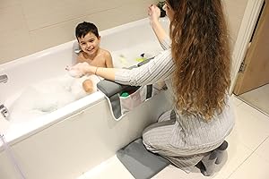 GENERIC Bathing Made Easy - Bath Mate: Superior Comfort Bath Kneeler & Elbow Rest Pad Set – 5cm Memory Foam & Sponge for Happy Bath Times with Kids & Pets