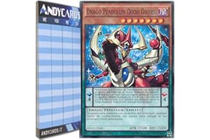 Andycards Yu-Gi-Oh! - DRAGO PENDULUM OCCHI DIVERSI - Comune SDMP-IT009 in ITALIANO + Segnapunti