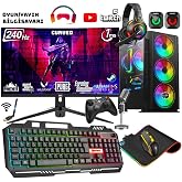 Zeiron Damage X40 Ryzen 7 5700X 32Gb Ram 1Tb M.2 Nvme Ssd Rtx4060 8Gb 27" 240Hz Oyuncu Masa&uuml;st&uuml; Bilgisayar