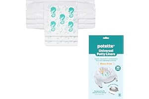Potette Plus Disposable Liners | Super Absorbent, Biodegradable and Lightly Fragranced Potty Bags | Pack of 30