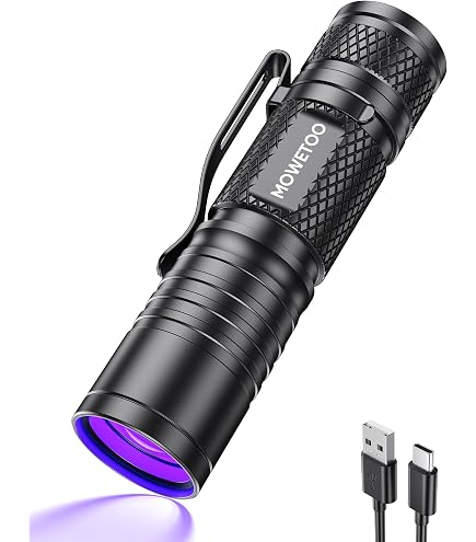 UV LED Black Light, USB Powered 395nm 5V 10W LED Bulb 3 Lighting Modes Ultraviolet Flashlight Lamp, for Phone PCB Repair Resin Curing DIY & Tools