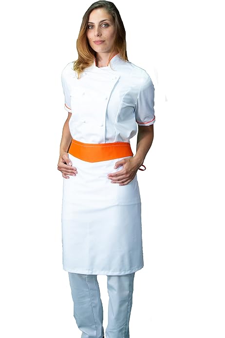 Completo Cuoco Professionale 4 Pezzi – Giacca, Pantalone, Davantino E Bandana, Ricamo Gratuito, Made In Italy, Taglie Fino A XXXXL