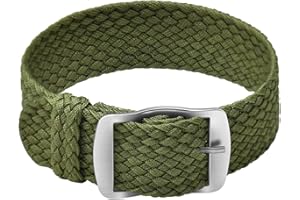 ULLCHRO Nylon Bracelet Montre Remplacer Haute Qualité Perlon Tissé Bracelet Montre NATO Homme Femme - 14, 16, 18, 20, 22mm Montre Bracelet avec Acier Inoxydable Boucle