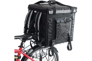 Packir PK-92V: Large Rigid Heavy Duty Food Delivery Box for Motorcycle, Thermal Delivery Bags, Pizza Delivery Backpack, Top Loading, 18 inch L x 18 inch W x 18 inch H,Black, Or as Per Your Demand