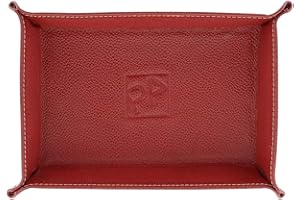 PAULA ALONSO PA Vaciabolsillos Rectangular Piel grabada Talla: U Color: Rojo