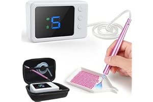 AIKUSICK Electric Diamond Art Painting Pen, Cordless Vacuum Diamond Painting Pens Kits with Storage Case, 5 Adjustable Suction Level, Diamond Art Accessories Tools Long-Lasting, E-Painter No Max Need (Pink)