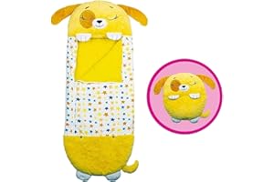 YLJYST Large Children Happy Sleeping Bag Play Pillow, 180×63cm Cartoon Animal Happy Game Sleeping Bag, Sleeping Bag Pillow 2 in 1, Foldable as A Soft and Comfortable Cushion, A Surprise Gift for Children